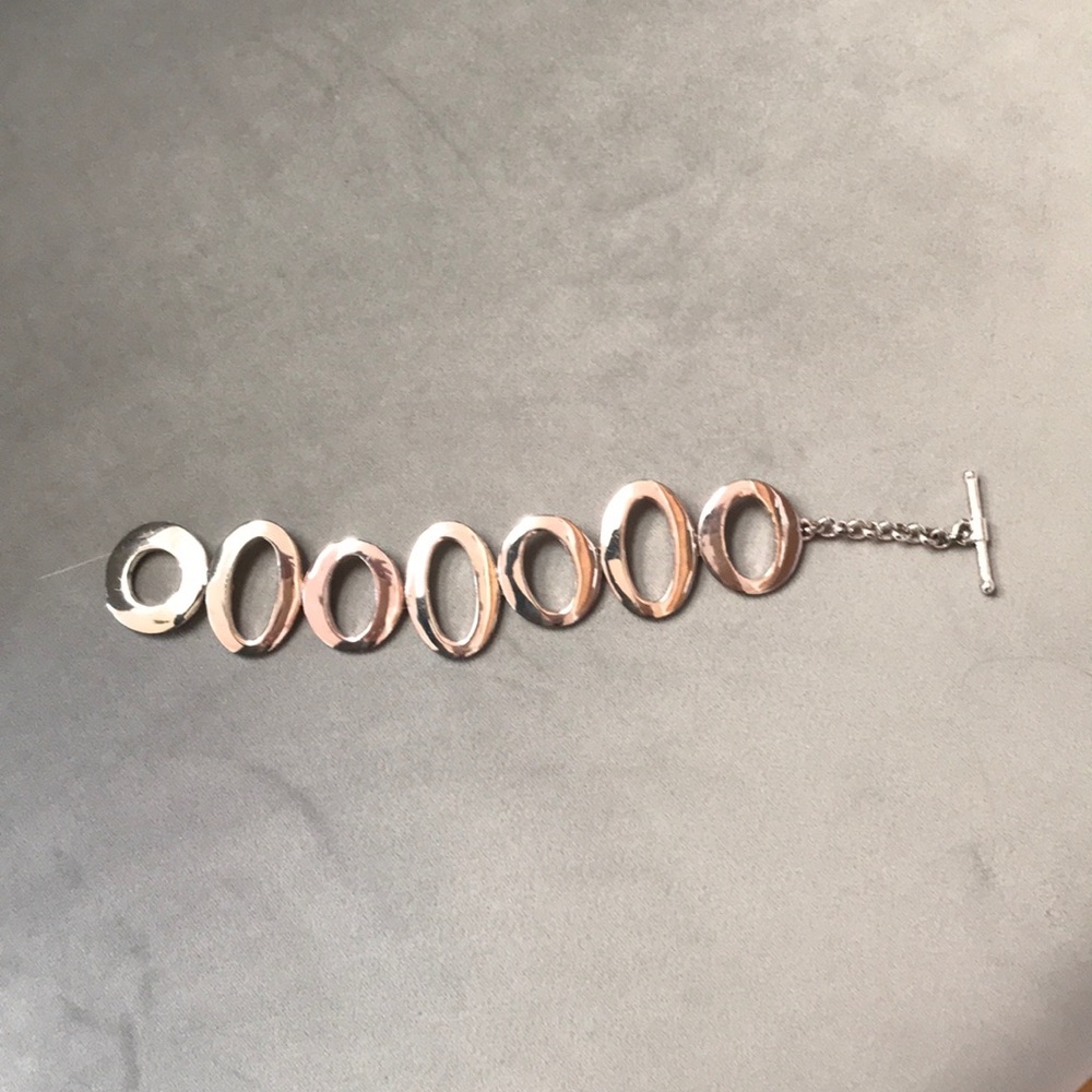 Silver tone Monet bracelet.